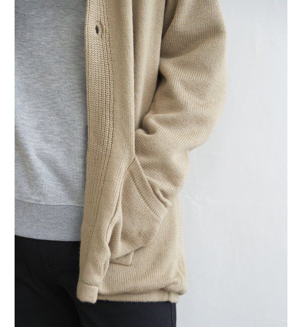 ikka「ボアフリースニットフーディガン」|その他|