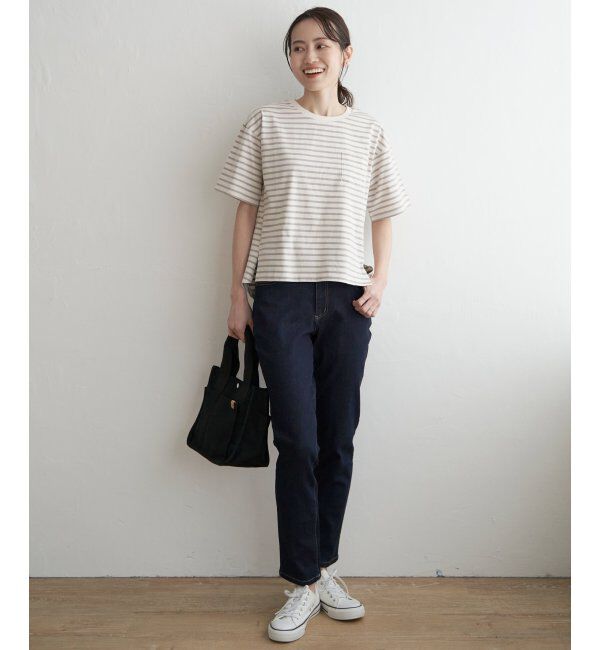 ikka「コットンUSA半袖Tシャツ」|Tシャツ・カットソー|