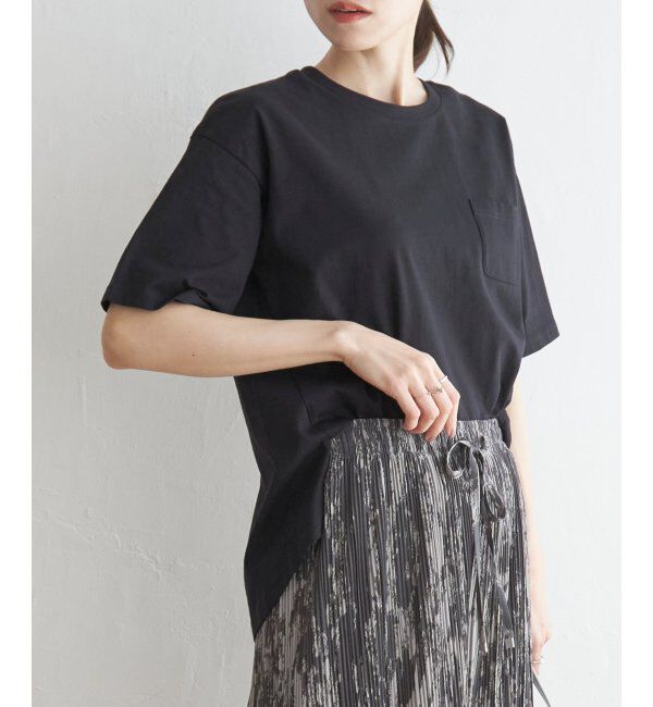 ikka「コットンUSA半袖Tシャツ」|Tシャツ・カットソー|