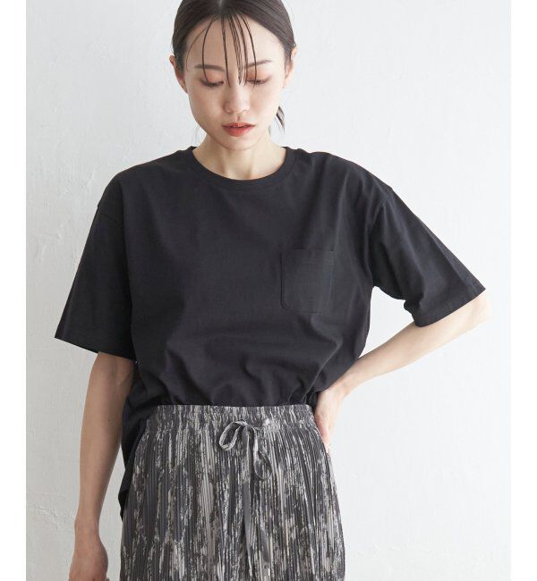 ikka「コットンUSA半袖Tシャツ」|Tシャツ・カットソー|