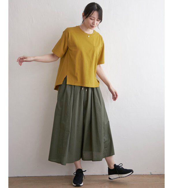 ikka「コットンUSA半袖Tシャツ」|Tシャツ・カットソー|