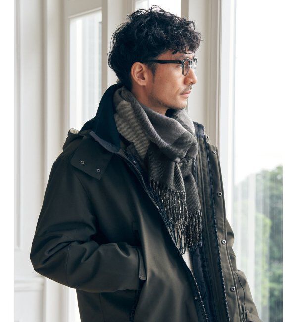 ikka「リバーシブルチェックマフラー」|マフラー|