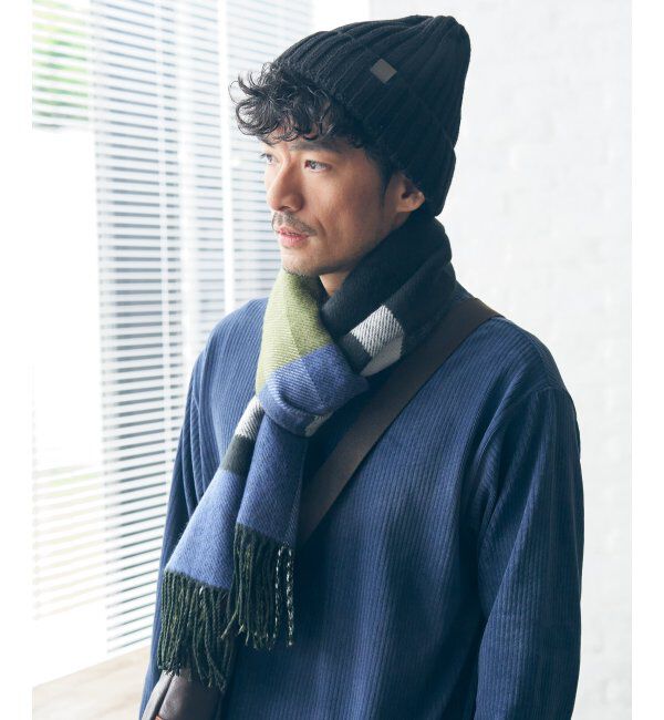 ikka「リバーシブルチェックマフラー」|マフラー|