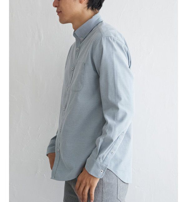 ikka「【吸水速乾】イージーケアオックスボタンダウンシャツ」|シャツ・ブラウス|