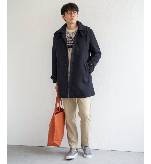 IKKA LOUNGE「ウールライクニットステンカラーコート」|その他|