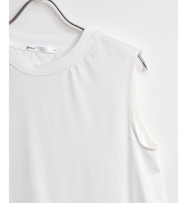 ikka「【2点セット】シア刺繍シャツタンクアンサンブル」|シャツ・ブラウス|