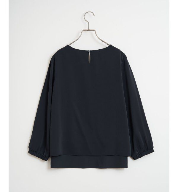 IKKA LOUNGE「ネックレス付き裾2段ブラウス」|シャツ・ブラウス|