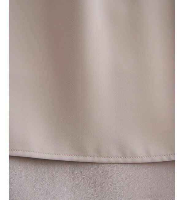 IKKA LOUNGE「ネックレス付き裾2段ブラウス」|シャツ・ブラウス|