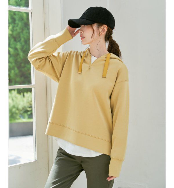 ikka「GOKU楽 鹿の子ダンボールパーカー」|パーカー|