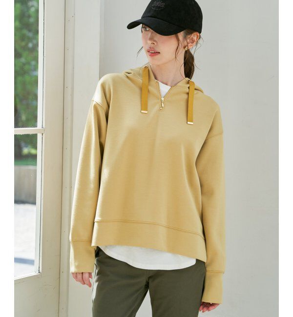 ikka「GOKU楽 鹿の子ダンボールパーカー」|パーカー|