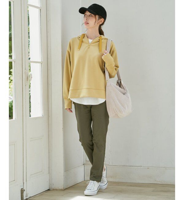 ikka「GOKU楽 鹿の子ダンボールパーカー」|パーカー|