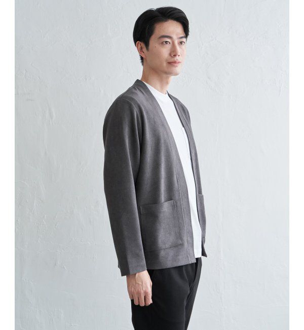 ikka「スエードカーデインナーセット」|カーディガン|