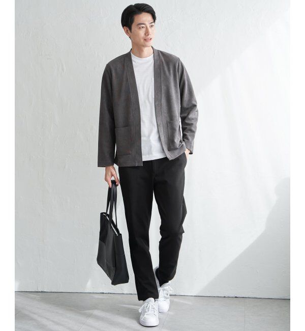 ikka「スエードカーデインナーセット」|カーディガン|