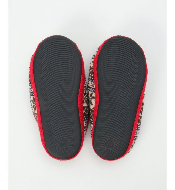 Lbc with Life「【洗える】ニットジャガードルームシューズ」|ルームシューズ|