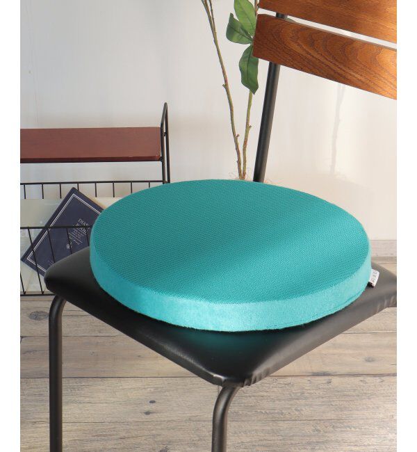 Lbc with Life「RパイルワッフルシートクッションH4」|クッション・クッションカバー|ターコイズ