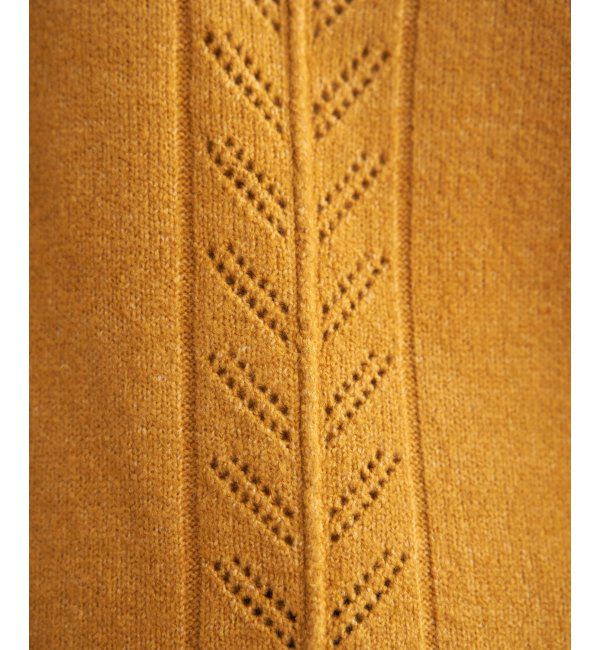 Lbc with Life「透かし柄バックスリットニット」|カーディガン|