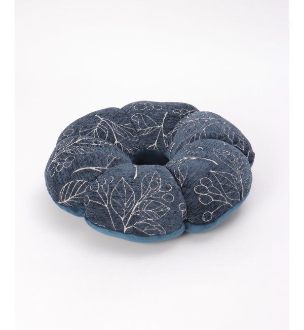 Lbc with Life「シェニール　花円座クッション」|クッション・クッションカバー|