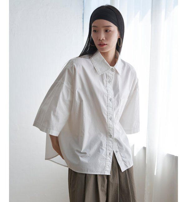 Lbc with Life「タイプライターハンソデＢＯＸシャツ」|シャツ・ブラウス|