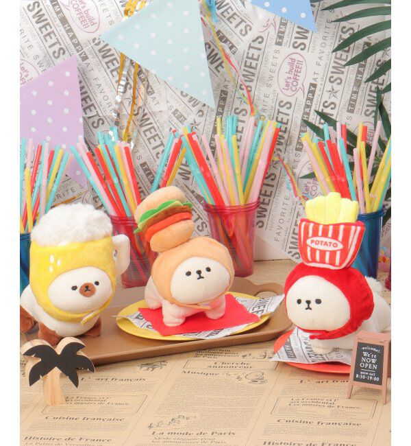 Lbc with Life「PLUFFY かぶりもの ハンバーガー」|クッション・クッションカバー|