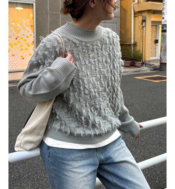 Lbc with Life「フリンジニットプルオーバー」|カーディガン|