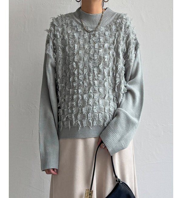 Lbc with Life「フリンジニットプルオーバー」|カーディガン|