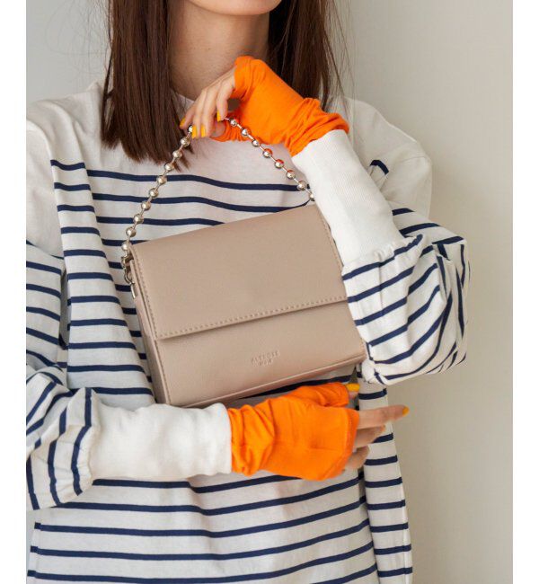 VENCE share style「2WAYスクエアボールチェーンミニショルダーバッグ」|その他|グレイ