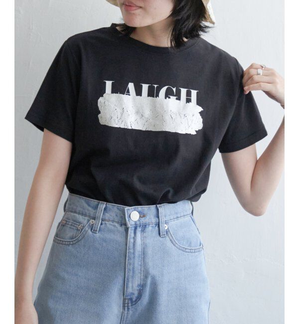 VENCE share style「ロゴ箔プリントコンパクトTシャツ」|Tシャツ・カットソー|