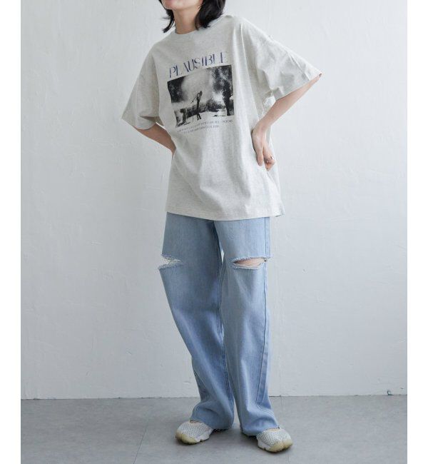 VENCE share style「PLAUSIBLE ピグメントTシャツ」|Tシャツ・カットソー|