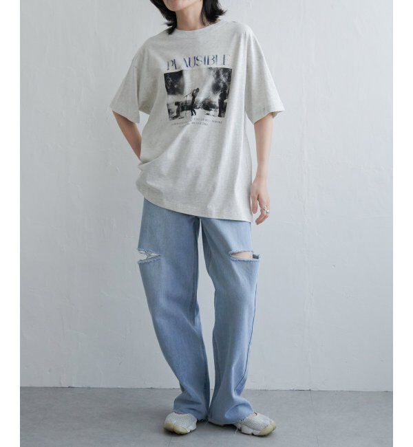 VENCE share style「PLAUSIBLE ピグメントTシャツ」|Tシャツ・カットソー|