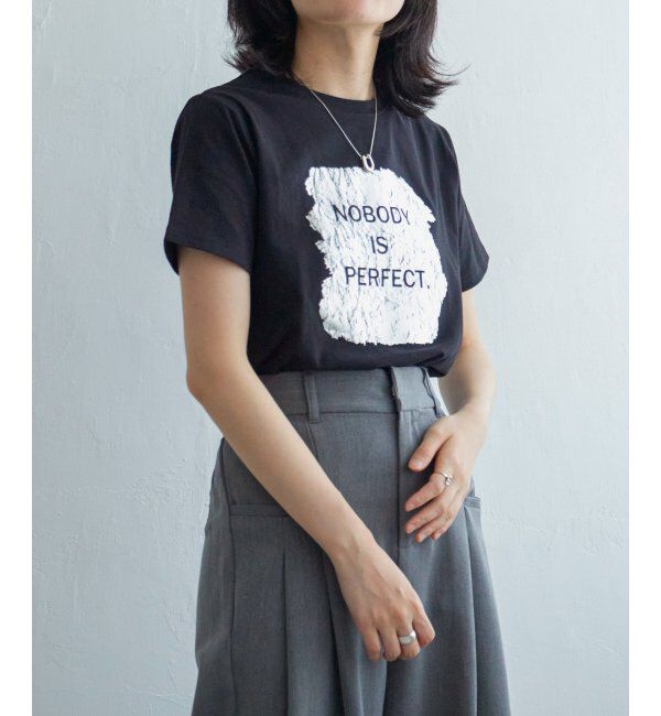 VENCE share style「ロゴ箔プリントコンパクトTシャツ」|Tシャツ・カットソー|