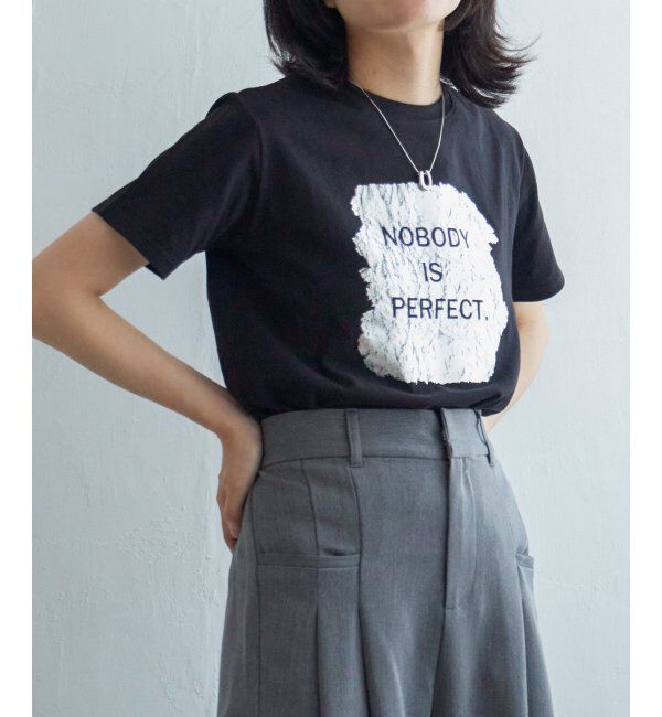 VENCE share style「ロゴ箔プリントコンパクトTシャツ」|Tシャツ・カットソー|