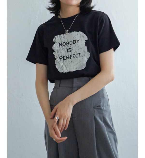 VENCE share style「ロゴ箔プリントコンパクトTシャツ」|Tシャツ・カットソー|
