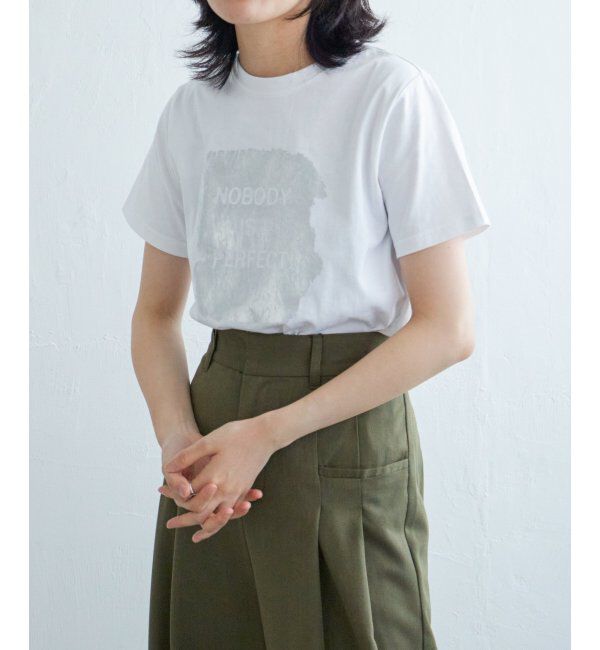 VENCE share style「ロゴ箔プリントコンパクトTシャツ」|Tシャツ・カットソー|