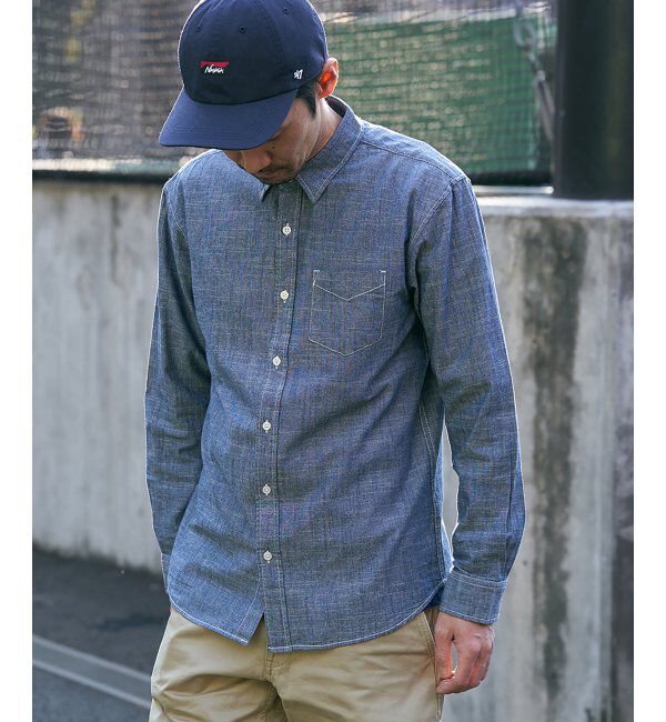 VENCE share style「ダンガリーレギュラーシャツ」|シャツ・ブラウス|ブルー