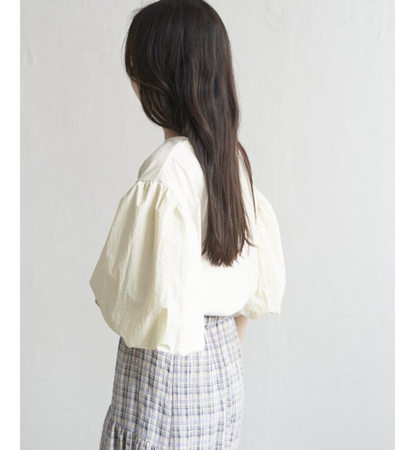 VENCE share style「天竺袖ナイロンバルーンプルオーバー」|Tシャツ・カットソー|