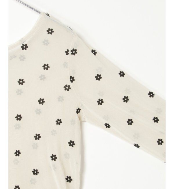 VENCE share style「シアーフラワーフロッキープルオーバー」|Tシャツ・カットソー|