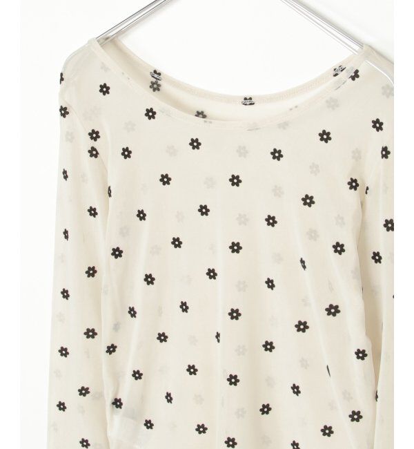 VENCE share style「シアーフラワーフロッキープルオーバー」|Tシャツ・カットソー|