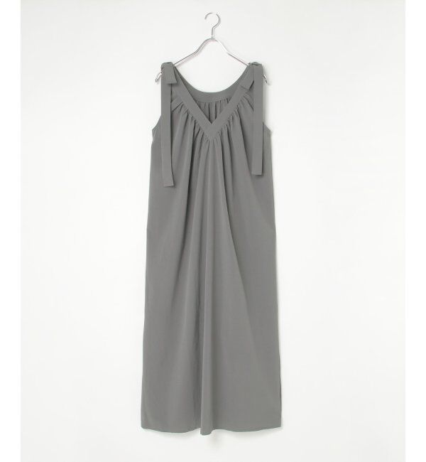 VENCE share style「クレープ肩リボンワンピース」|ワンピース|