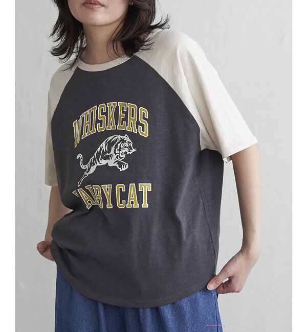 VENCE share style「WHISKERSラグランT」|Tシャツ・カットソー|
