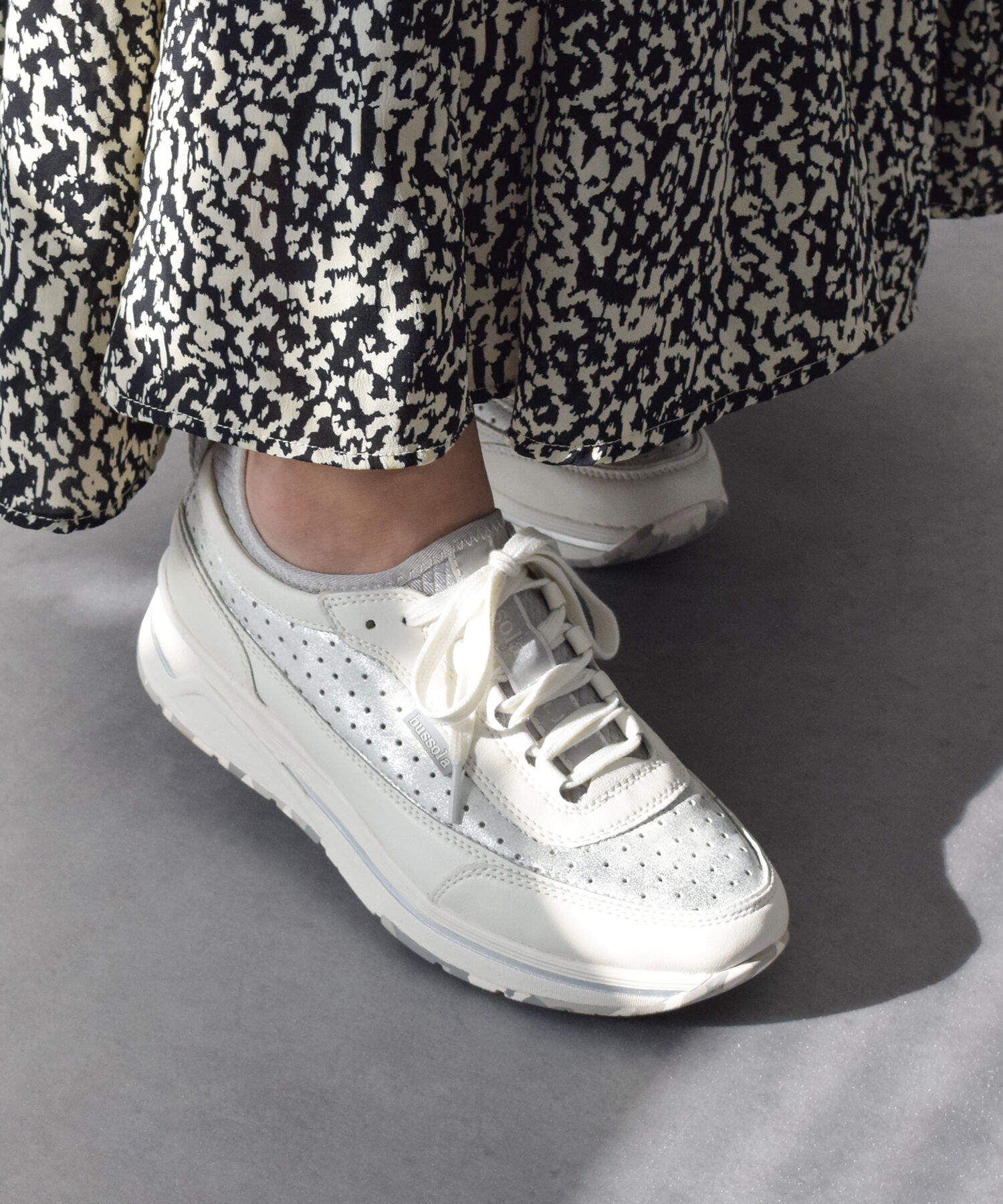 IMPORT SELECT「【bussola】パンチングレザースニーカー」|スニーカー|