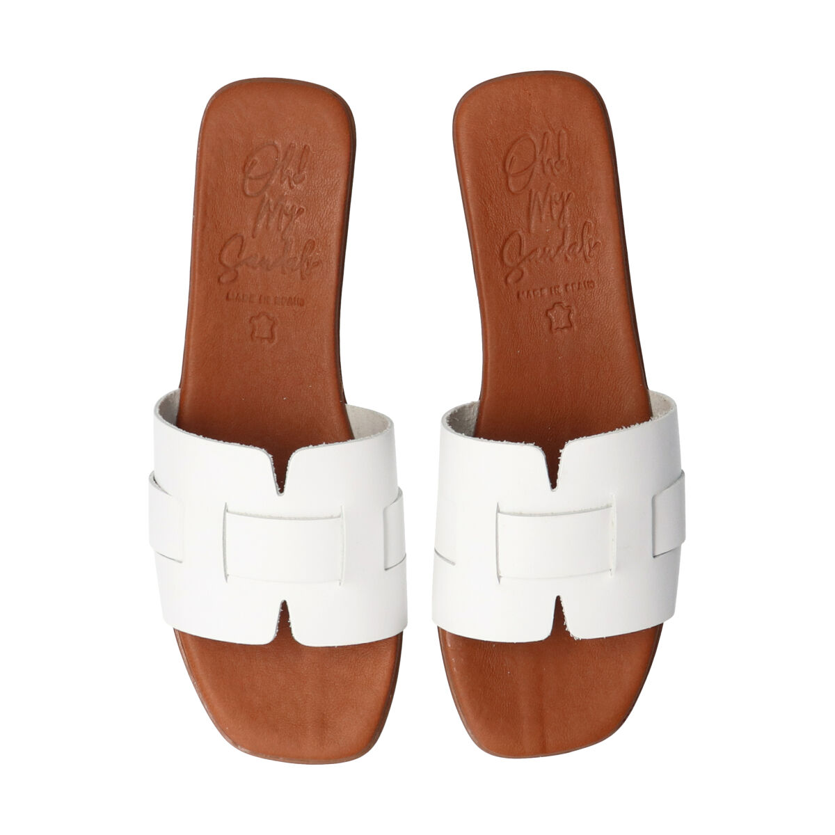IMPORT SELECT「【Oh my Sandals】スクエアトウフラットレザーサンダル」|サンダル|