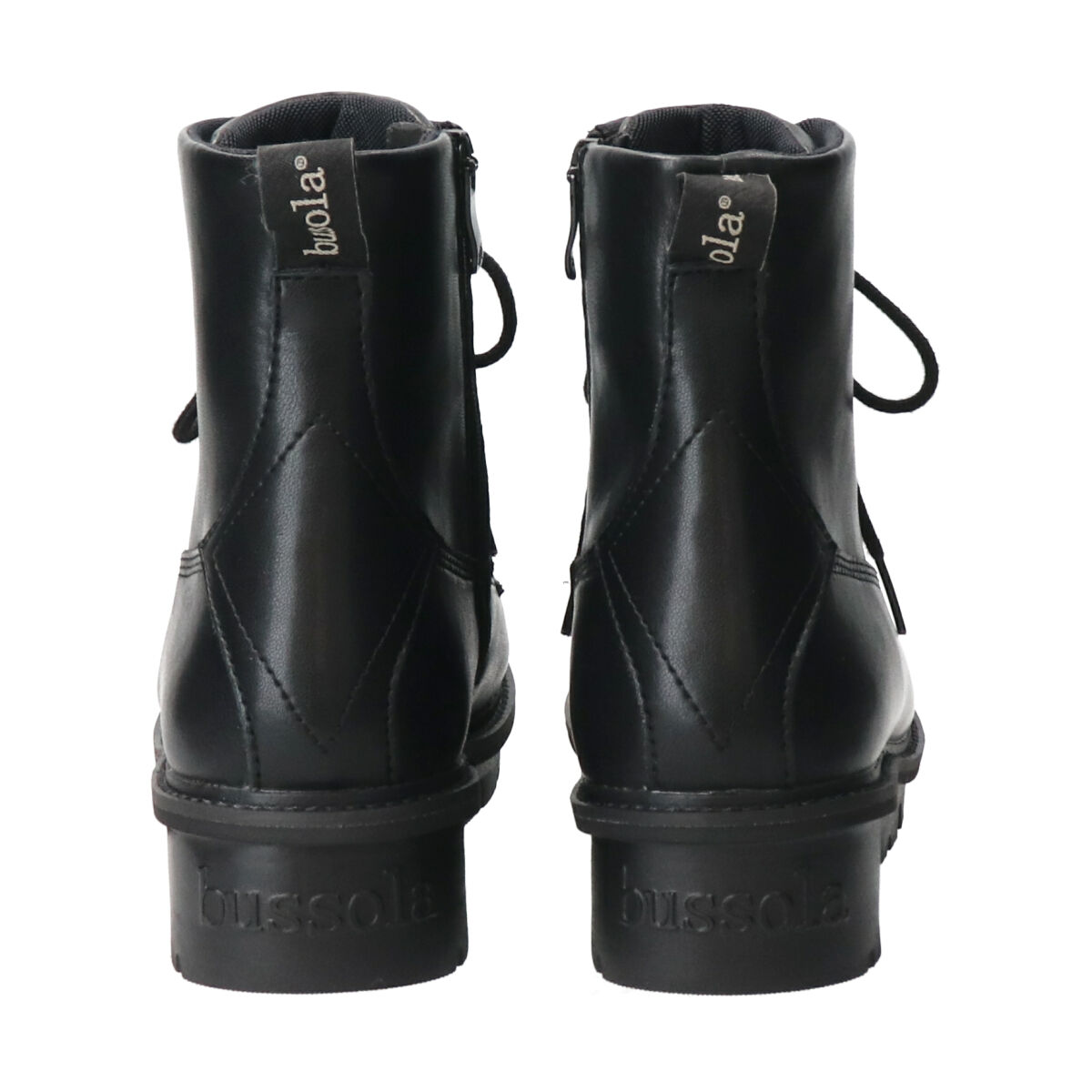 IMPORT SELECT「【bussola】撥水厚底レースアップショートブーツ(935503)」|ショートブーツ|