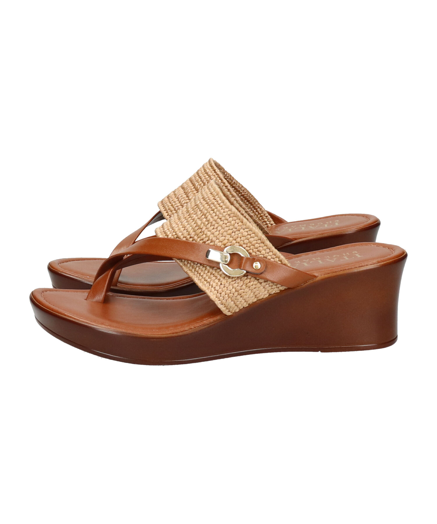 IMPORT SELECT「【ITALIAN SHOEMAKERS】クロスストラップトングミュールサンダル(952346)」|サンダル|