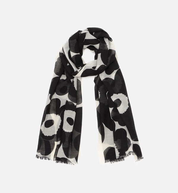 Marimekko「Fiore Unikko ストール」|その他|ブラック&times;ホワイト