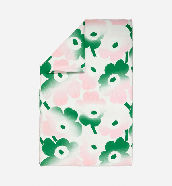 Marimekko「Unikko Haivahdys デュベカバー 150&times;210cm」|その他|ﾗｲﾄﾋﾟﾝｸ&times;ｸﾞﾘｰﾝ ﾋﾟﾝｸ