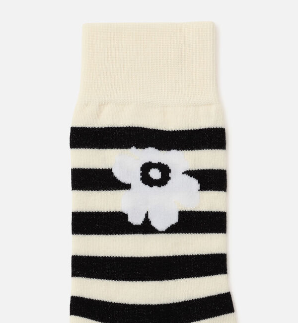 Marimekko「Kasvaa Tasaraita Unikko ソックス」|ソックス|