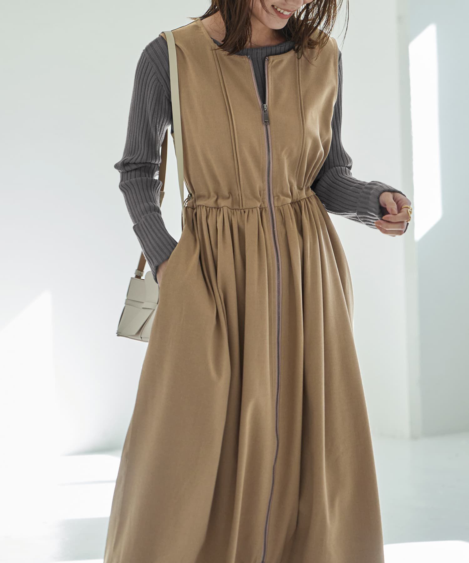 STYLE DELI「ダブルファスナージャンパースカート」|ワンピース|