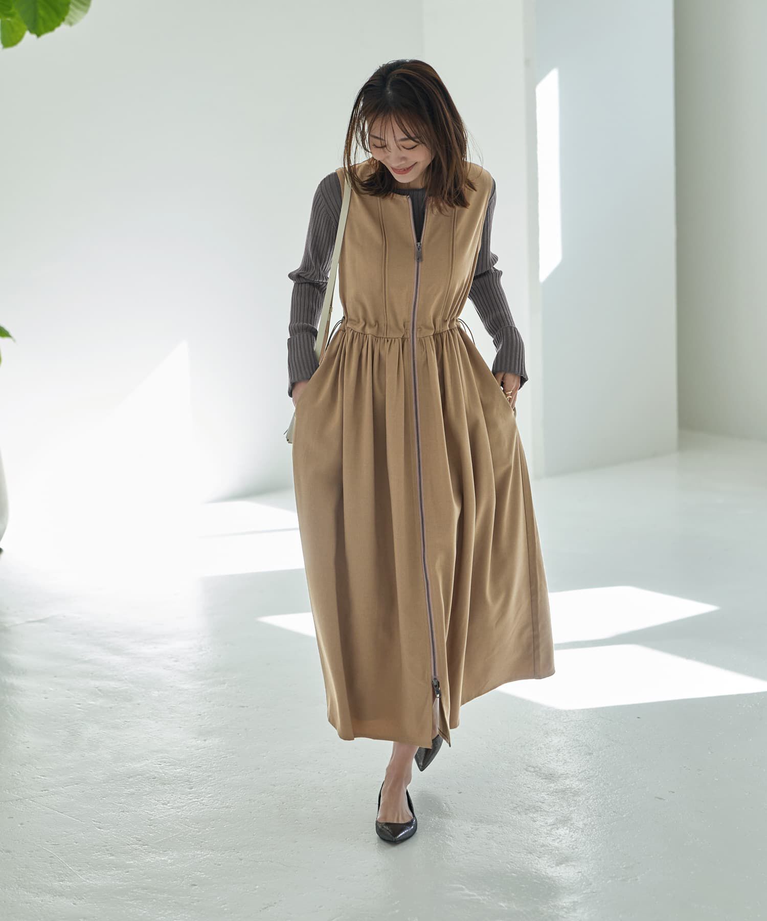 STYLE DELI「ダブルファスナージャンパースカート」|ワンピース|