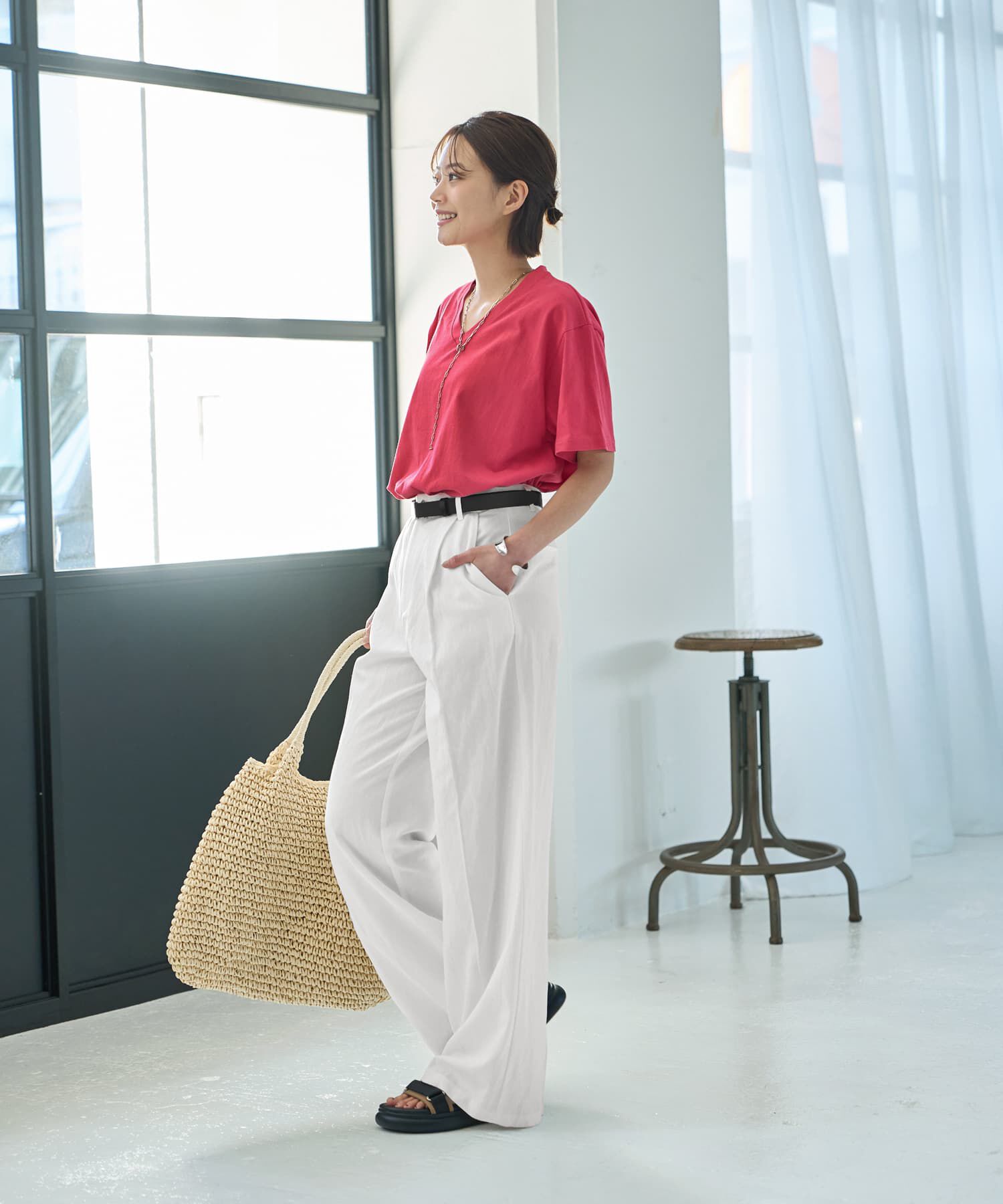 STYLE DELI「ボーイズフォルムのVネックTシャツ」|Tシャツ・カットソー|