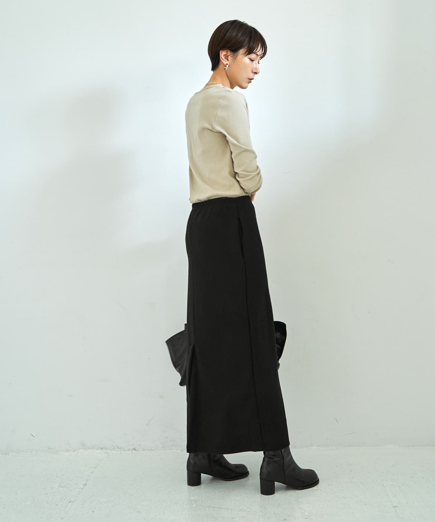 STYLE DELI「ウールタッチ伸縮ストレートスカート」|スカート|